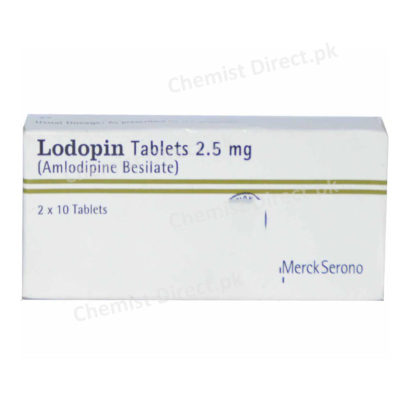 Lodopin 2.5mg Tablet Martin Dow Pharmaceuticals Calcium Antagonists Amlodipine Besilate