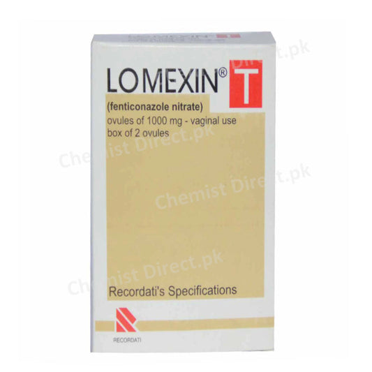 Lomexin T Ovules Anti-Fungal Fenticonazole Nitrate 1000mg Pacific pharmaceuticals