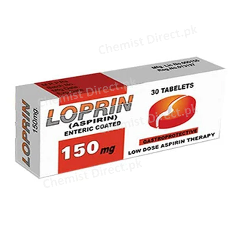 Loprin 150mg Tablet Aspirin Anti-Platelet Aggregation Nsaid Highnoon Laboratories