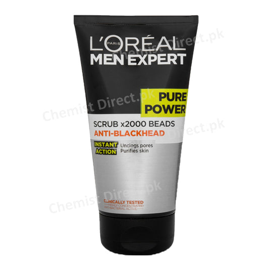 Loréal Paris Men Expert Pure Power Scrub 150Ml Personal Care