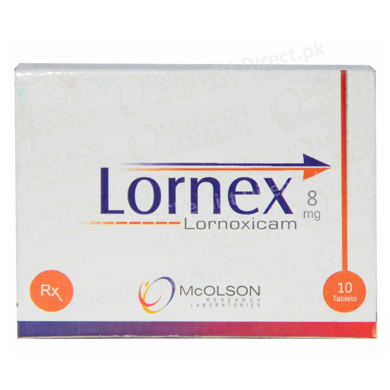 Lornex 8mg Tablet Mcolson Pharma Lornoxicam