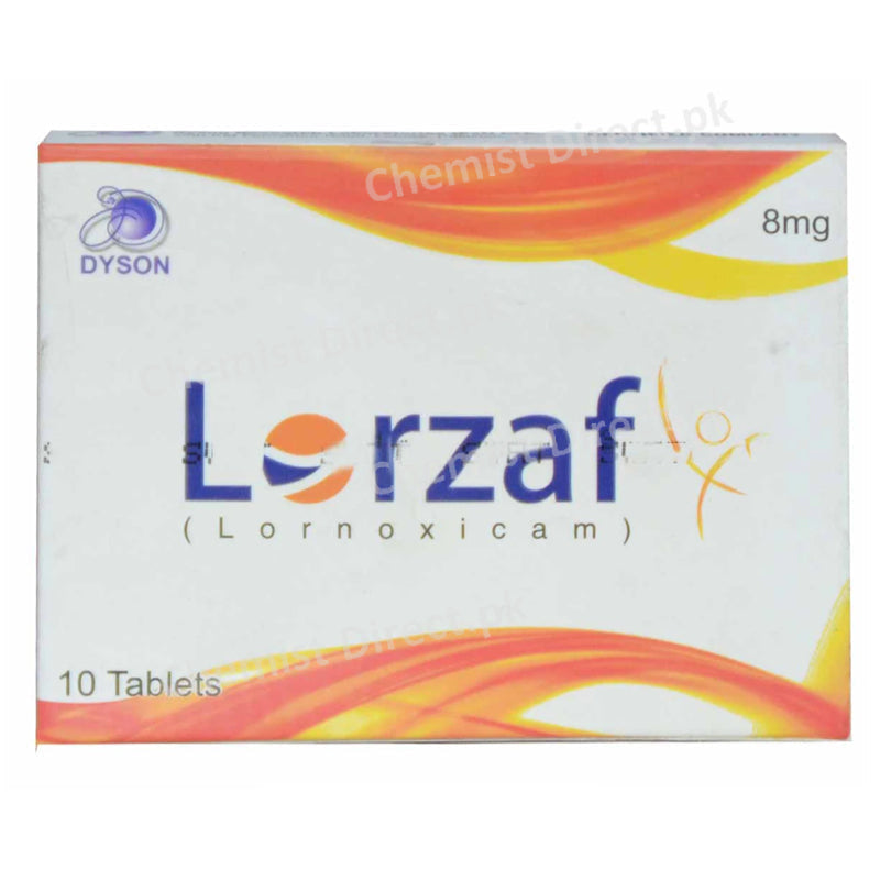 Lorzaf 8mg Tablet Dayson Pharma Lornoxicam