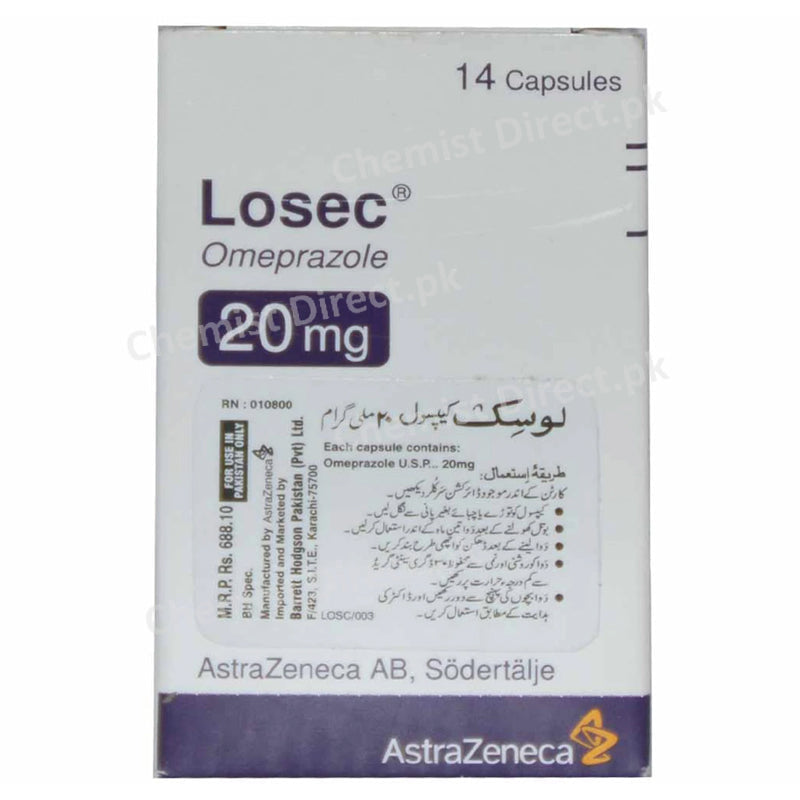 Losec 20mg Capsule – ChemistDirect.pk