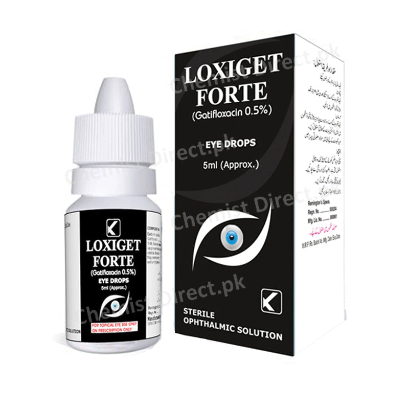Loxiget Forte Eye Drop 5ml Kobec Health Sciences Anti-Infective Gatifloxacin 0.5%