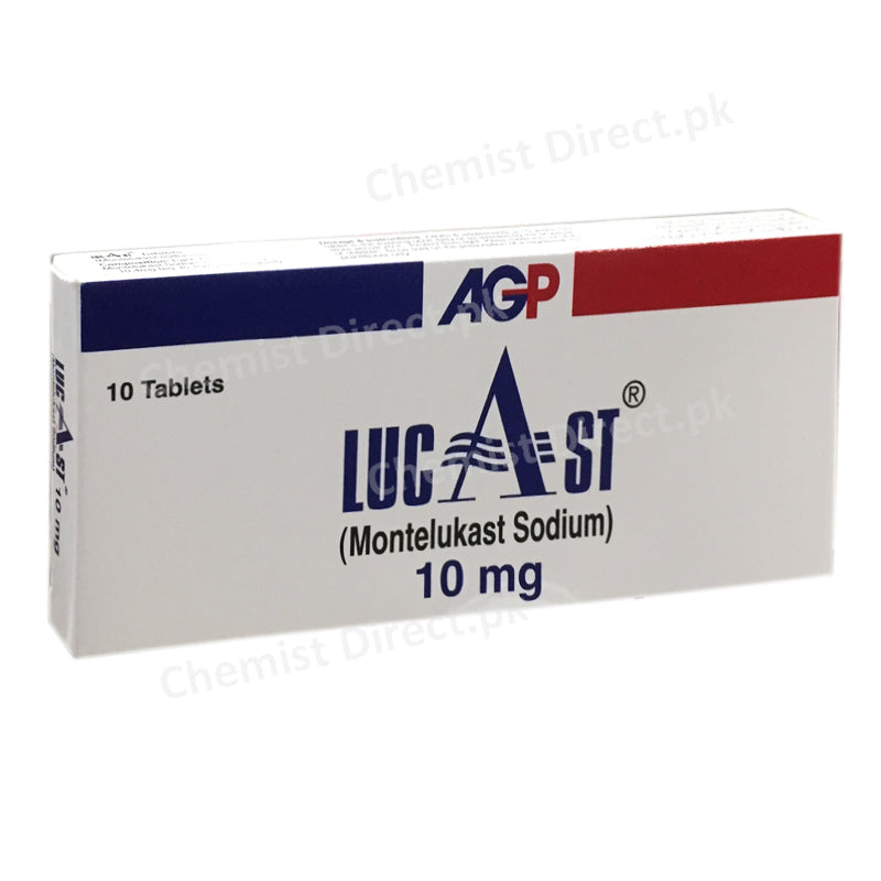 Lucast 10mg Tablet Anti-Leukotriene Montelukast Sodium AGP Pharma