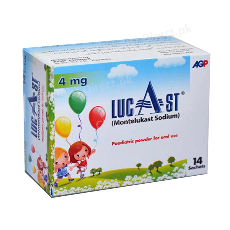 Lucast 4mg Sachet Anti-Leukotriene Montelukast Sodium AGP Pharma