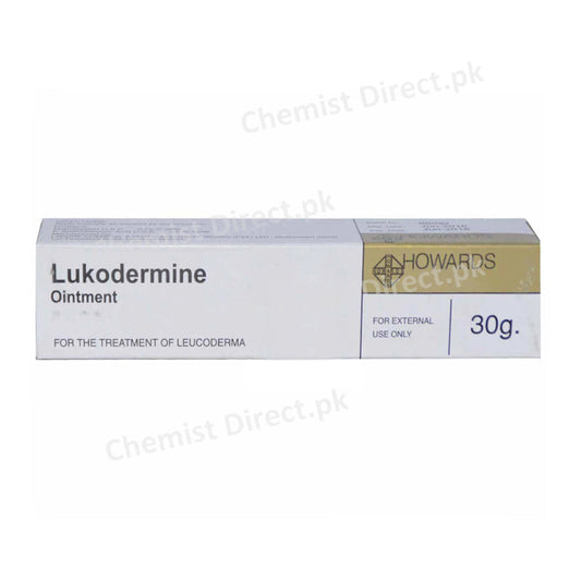 Lukodermine Ointment 30gram Psoralen Methoxsalen Howards Pharmaceuticals