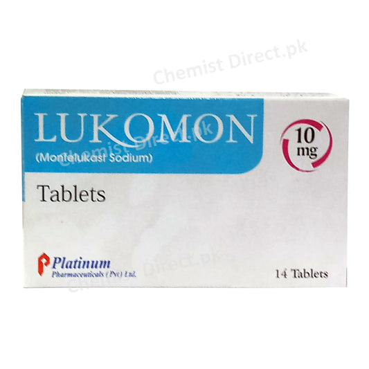 Lukomon 10mg Tablet Platinum Pharmaceuticals Montelukast Sodium