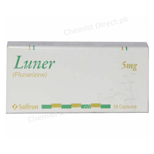 Luner 5mg Capsule Saffron Pharmaceuticals Company Selective Calcium Blocker Flunarizine