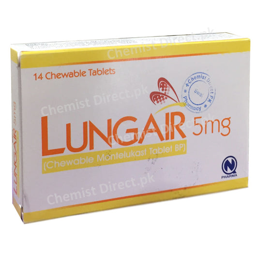 Lungair 5mg Tab Tablet Nabiqasim Industries Pvt ltd Anti Leukotriene Montelukast Sodium