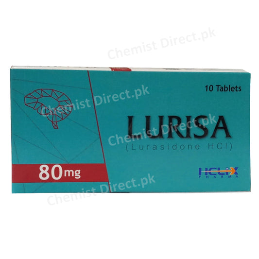 Lurisa 80mg Tablet Helix Pharma Pvt Ltd Lurasidone HCl Anti Psychotics