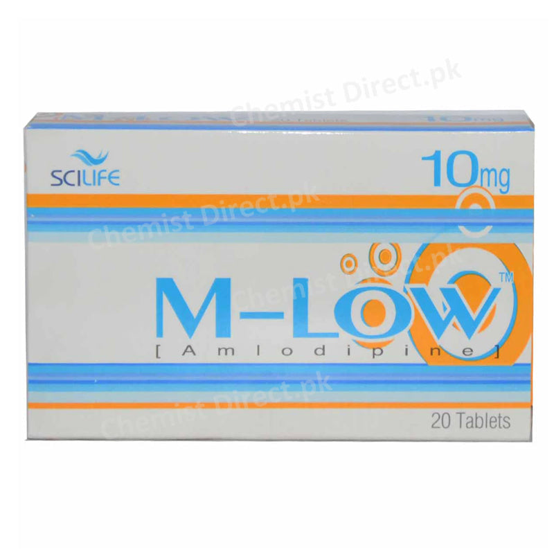 M Low 10mg Tablet Scilife Pharma PVT LTD Anti Hypertensive Amlodipine