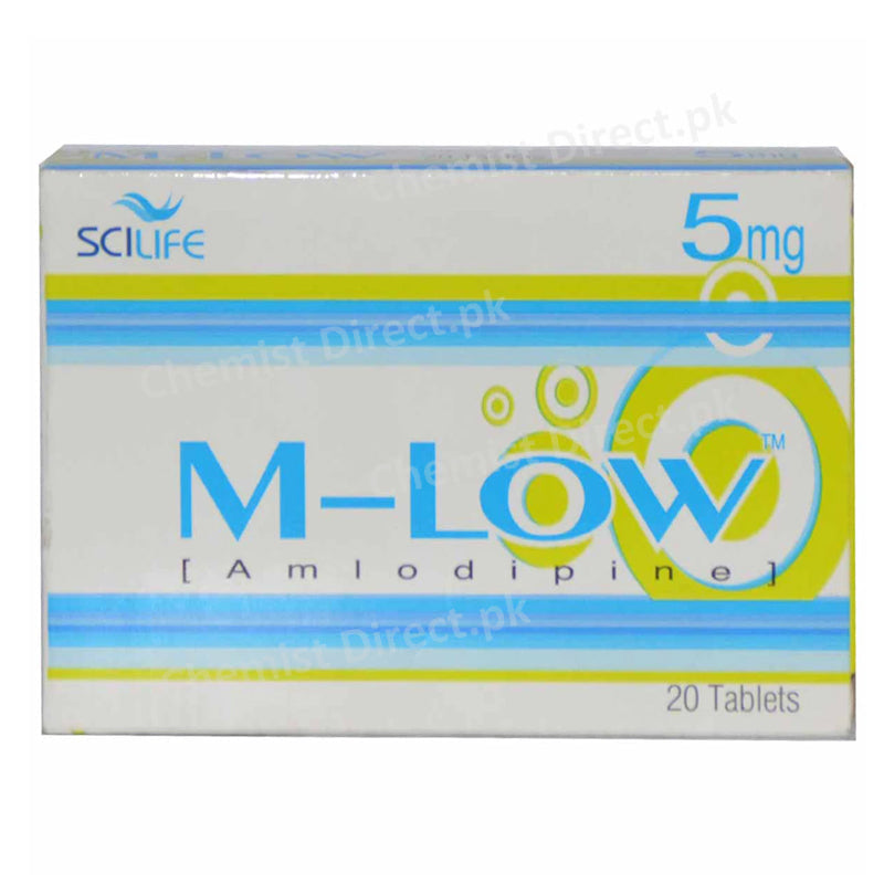 M Low 5mg Tablet Scilife Pharma PVT LTD Anti Hypertensive Amlodipine