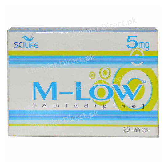 M Low 5mg Tablet Scilife Pharma PVT LTD Anti Hypertensive Amlodipine