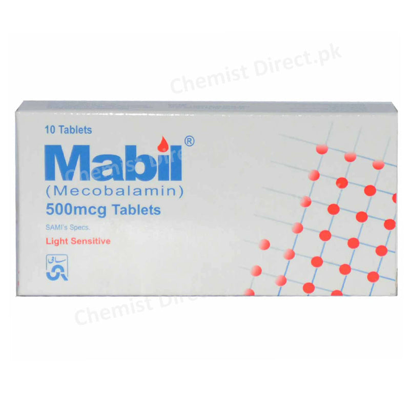 Mabil 500mcg Tablet Sami Pharmaceuticals Vitamin B12 Mecobalamin