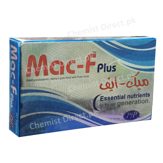 Mac F Plus Tablet Methylcobalamin_Folic Acid_Alpha Lipoic Acid Pfizer Pharma