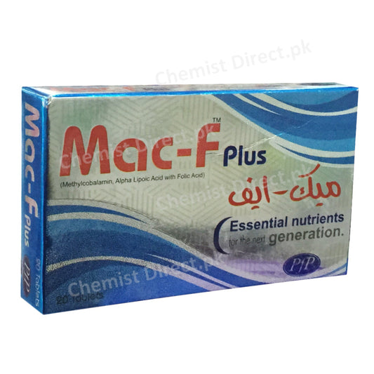 Mac F Plus Tablet Methylcobalamin_Folic Acid_Alpha Lipoic Acid Pfizer Pharma