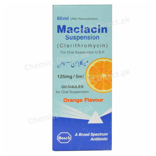 Maclacin 125Mg/5Ml Suspension 60Ml Medicine