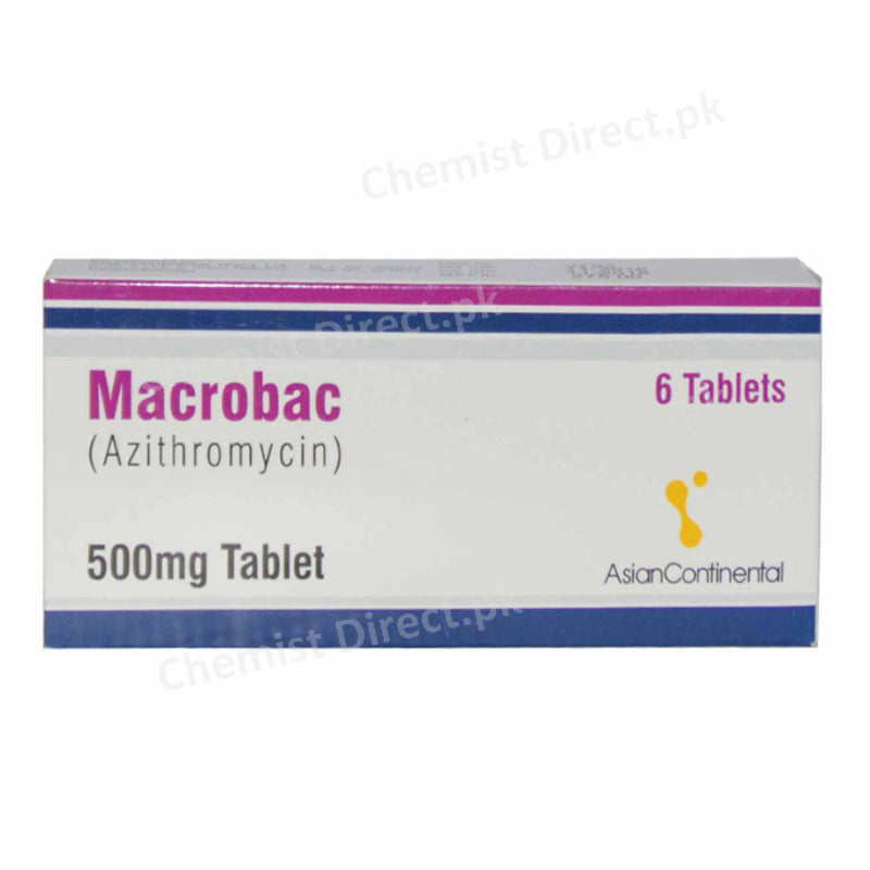 Macrobac 500mg Capsule Asian Continental Azithromycin