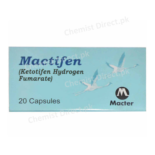 Mactifen Capsule Anti-Histamine Macter International Ketotifen Hydrogen Fumarate