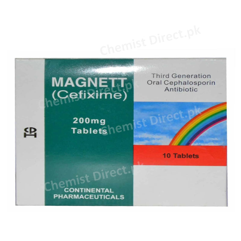Magnett 200mg Tablet Continental Pharma Cefixime Cephalosporin Antibiotic