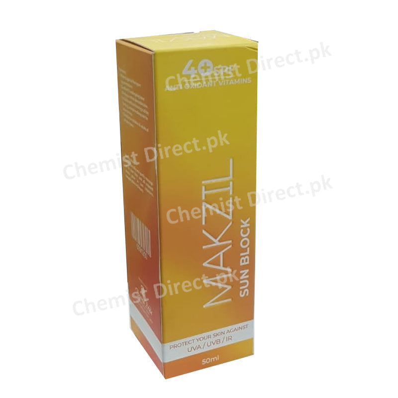 Makzil Anti Oxidant Vitamins Sunblock Spf 40 50Ml Skin Care