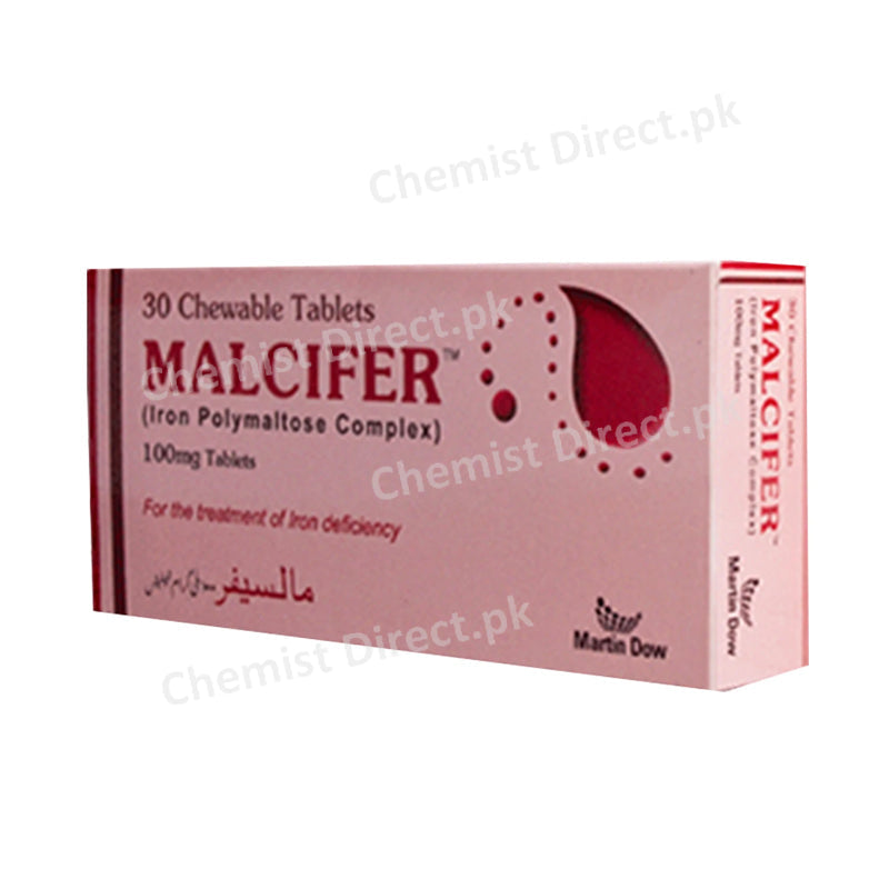 Malcifer Chewable Tablet Iron Polymaltose Complex Martin Dow Pharmaceuticals