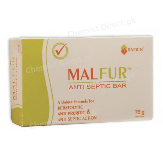 Safrin Malfur Medicated Bar Anti Septic Soap 75gm