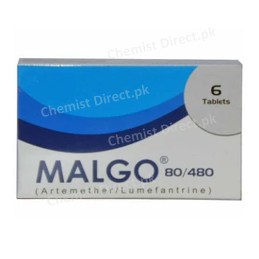 Malgo 80/480 Tablet CCL Pharmaceuticals Anti-Malarial Artemether Lumefantrine