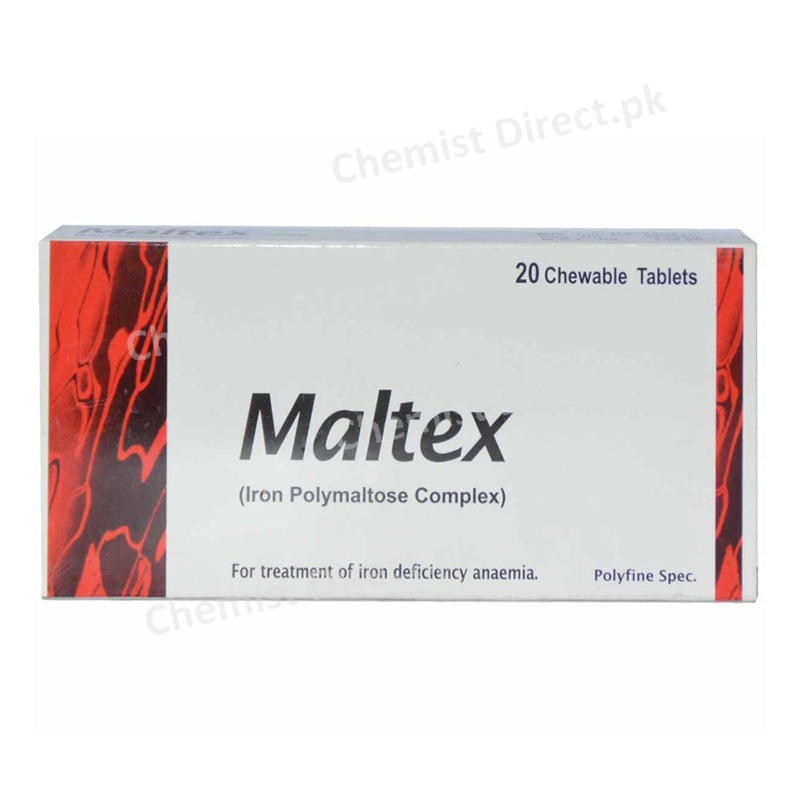 Maltex Tablet Iron Polymaltose Complex Polyfine Pharma