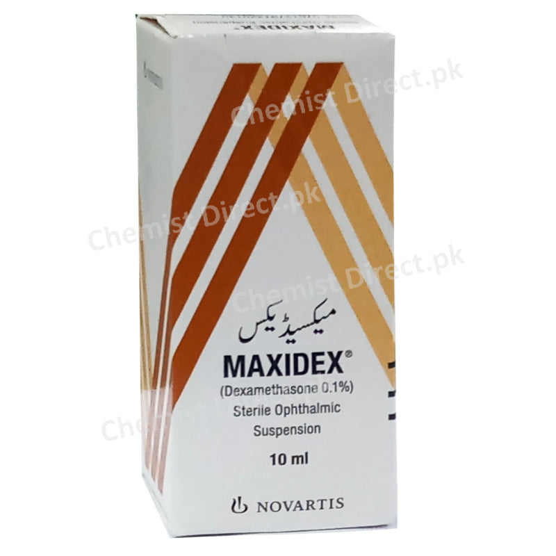 Maxidex Sterile 10ml Ophthalmic Suspension Alcon Pharma Dexamethasone