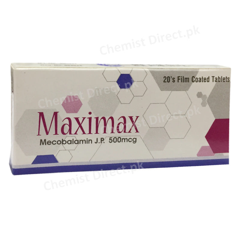     Maximax 500mcg Tablet Mecobalamin J P