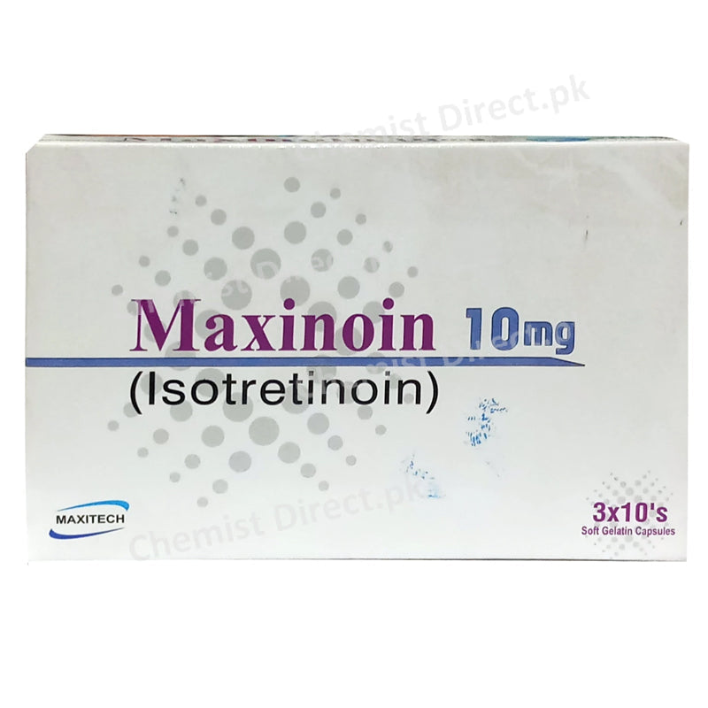 Maxinoin 10mg Capsule Maxitech Isotretinoin