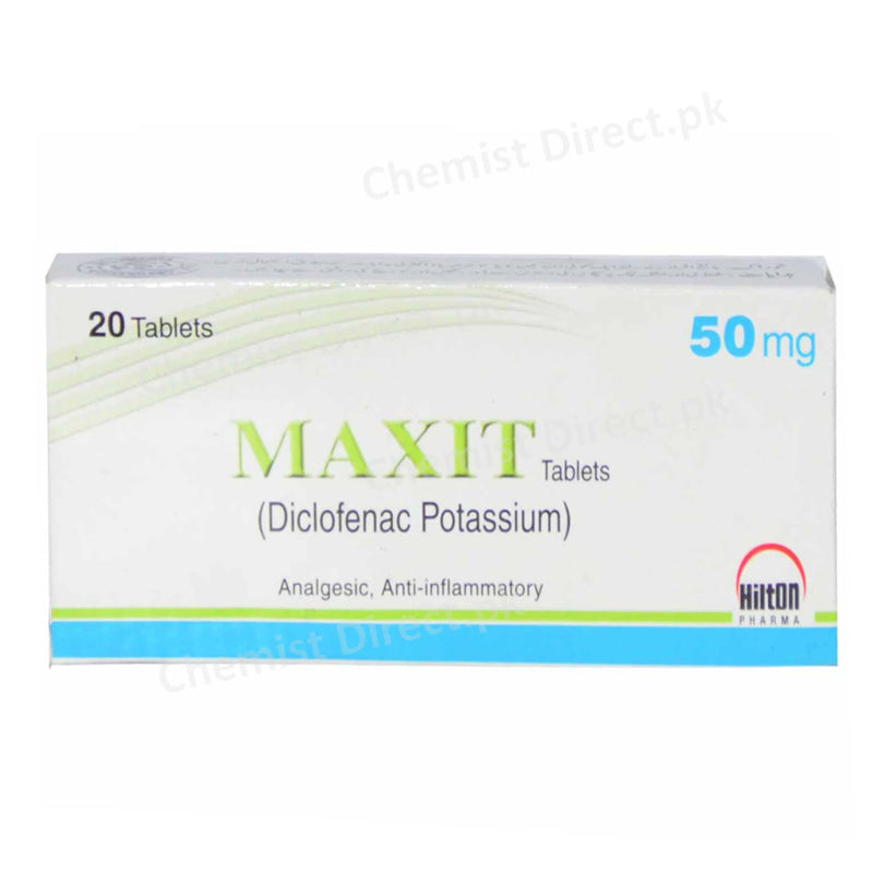 Maxit 50mg Tablet Hilton Pharma Diclofenac Potassium