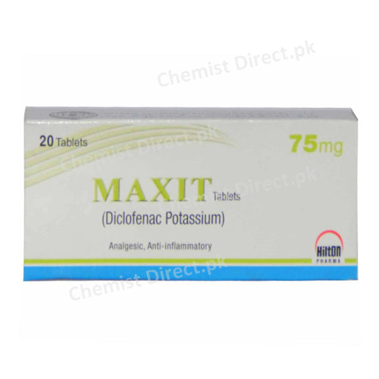 Maxit 75mg Tablet Hilton Pharma Diclofenac Potassium Nsaid