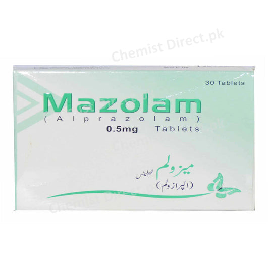 Mazolam Tablet 0.25 Munawar Pharma alprazolam