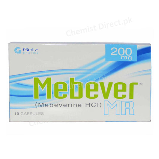 Mebever MR 200mg Capsule Mebeverine HCL Getz Pharma Anti-Spasmodic