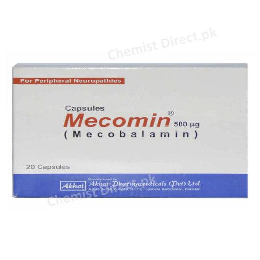 Mecomin 500mcg Capsule Akhai Pharmaceuticals Vitamin B12 Mecobalamin