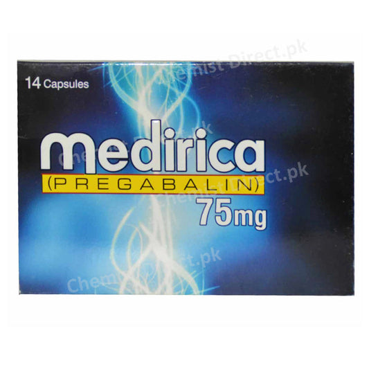  Medirica 75mg capsule Mediate Pharmaceutical Pvt Ltd Pregabalin