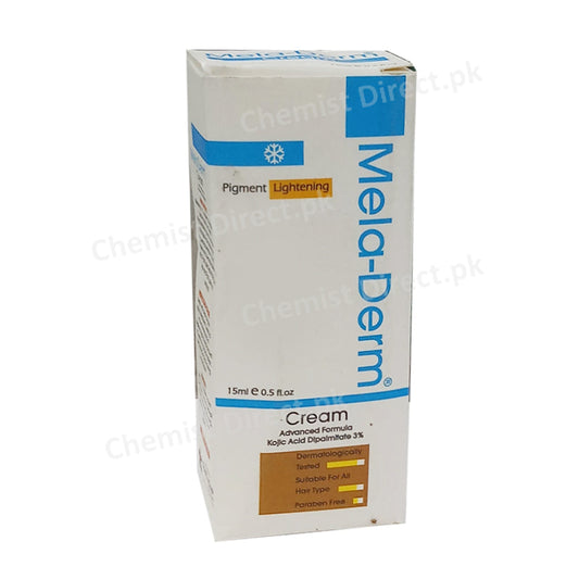 Mela-Derm Cream 15ml RCN Usa Skin lightner kojic acid 3 %