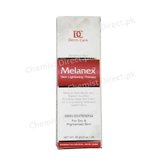 Melanex Cream 30gram Skin Lightening Therapy Derm Care