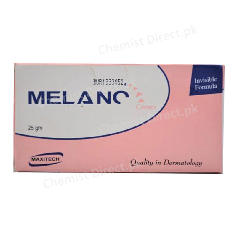 Melano Cream 25gram Maxitech Pharma Dermatology