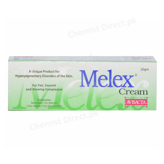 Melex Cream 20gm Hydroquinone Skin Bleaches Avisacta Healthcare