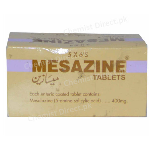 Mesazine 400mg Tablet Adamjee Pharma Services Inflammatory Bowel Disease Mesalazine