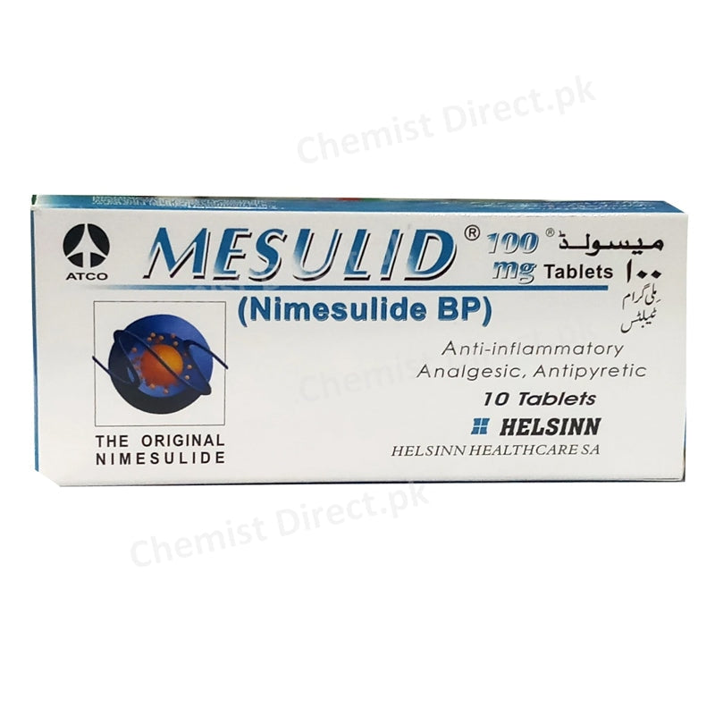 Mesulid 100mg Tablet Atco Laboratories Pvt Ltd Nsaid Nimesulide Micronised