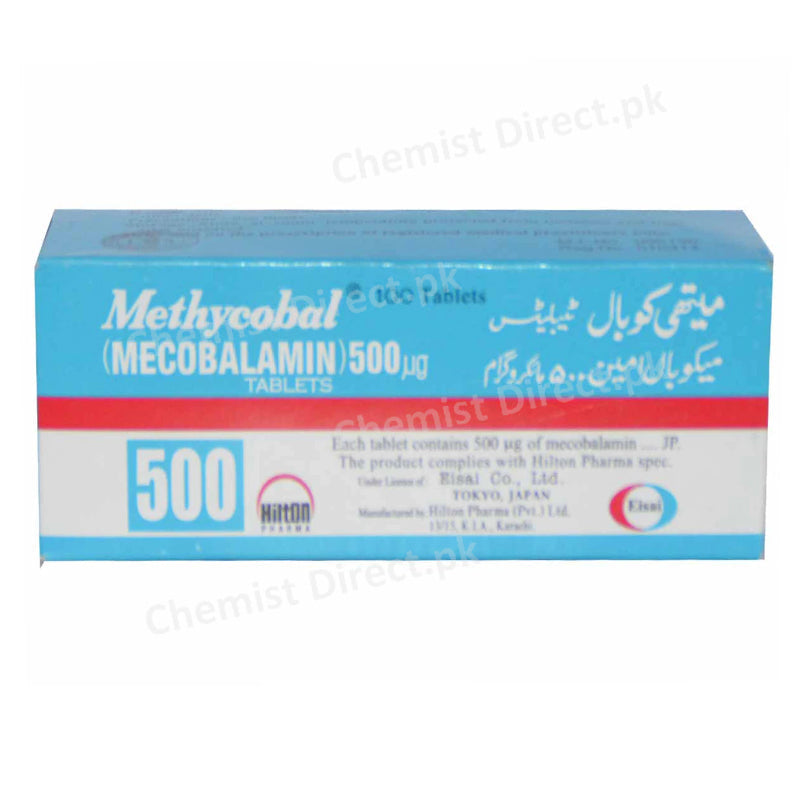 Methycobal 500mg Tablet Hilton Pharma Pvt Ltd Vitamin B12 Mecobalamin