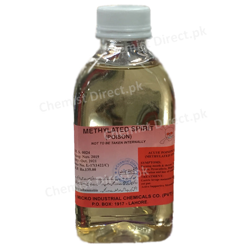 Methylated Spirit 50ml Liquid Micko Industrial Chemical Co Ltd Poison