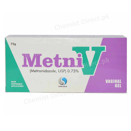 Metni V Gel 75g Shaigan Pharmaceuticals Anti Amoebic Metronidazole