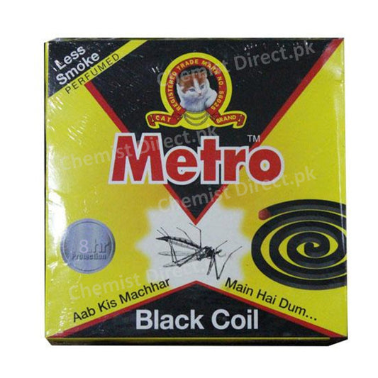 Metro Mosquito Coil (Black) 8 Hours Protection Personal Care