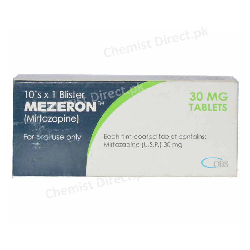 Mezeron Productions Mezeron 30mg Tablet – ChemistDirect.pk